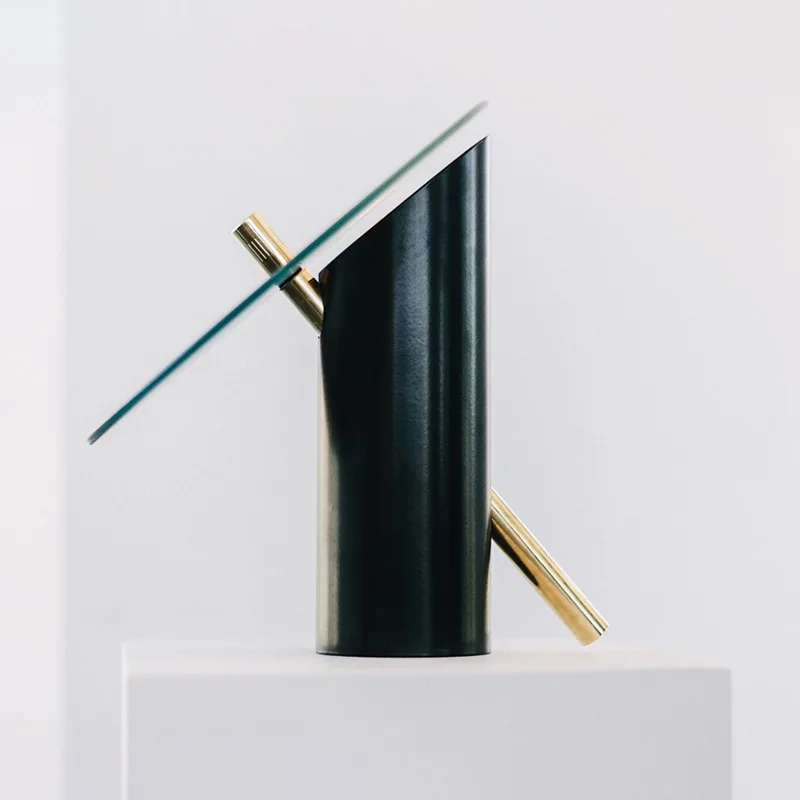 Moderno criativo diagonal vidro sala de estar arte nórdica cabeceira quarto