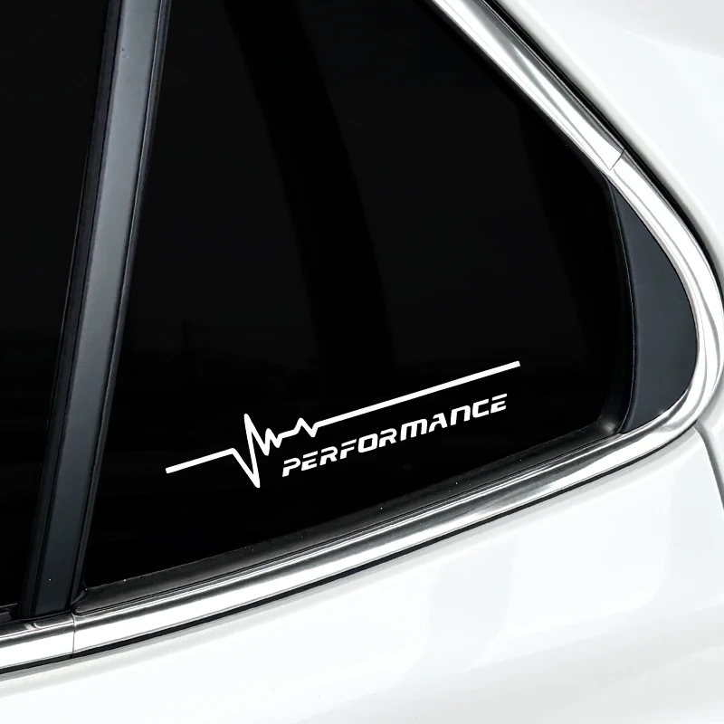 ECG Performance Sticker 1PC Motorcycle Vinyl Decal Waterproof For Helmet Fairing Fuel Tank Car Body Bicycle Universal Decoration