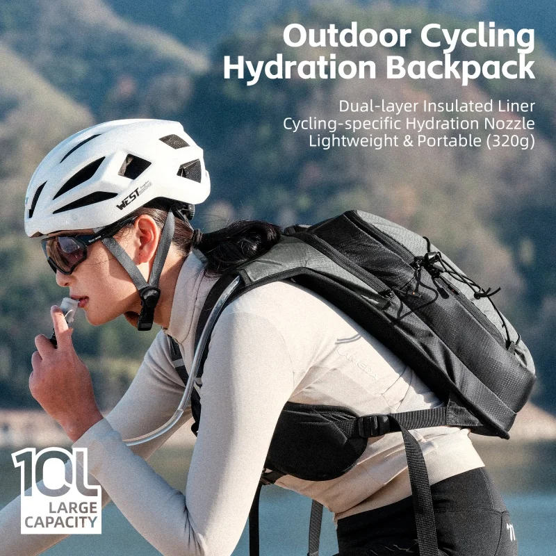 

WEST BIKING Lightweight Hydration Backpack Keep Warm/Keep Cool Outdoor Sports Hiking Climbing Cycling Backpack 10L Bike Bag