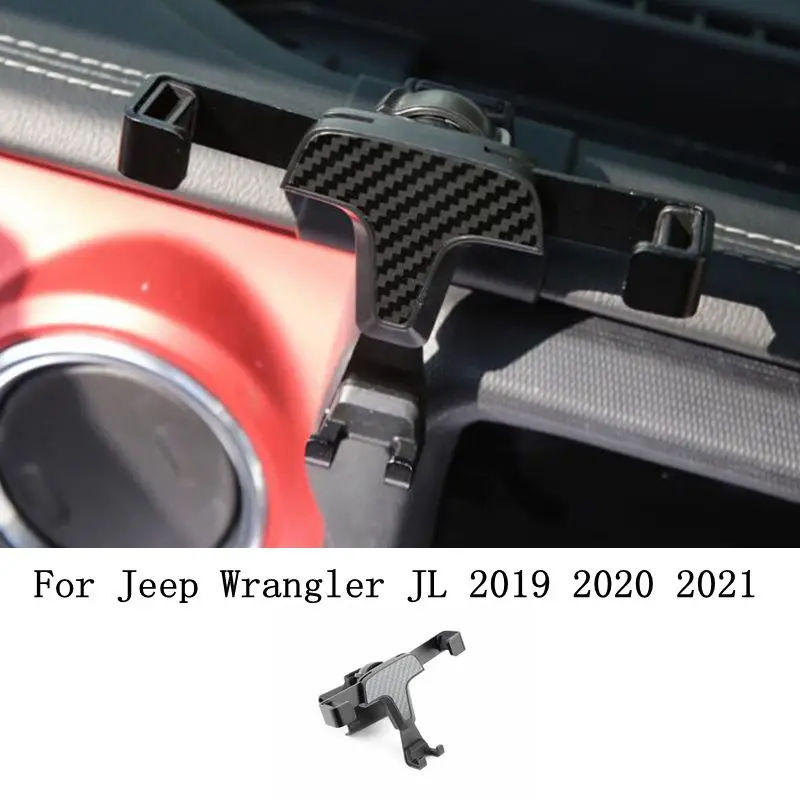 

For Jeep Wrangler JL 2019 2020 2021 Accessories Car Air Vent Mount Bracket Smartphone Holder Stand Mobile Phone Cradle