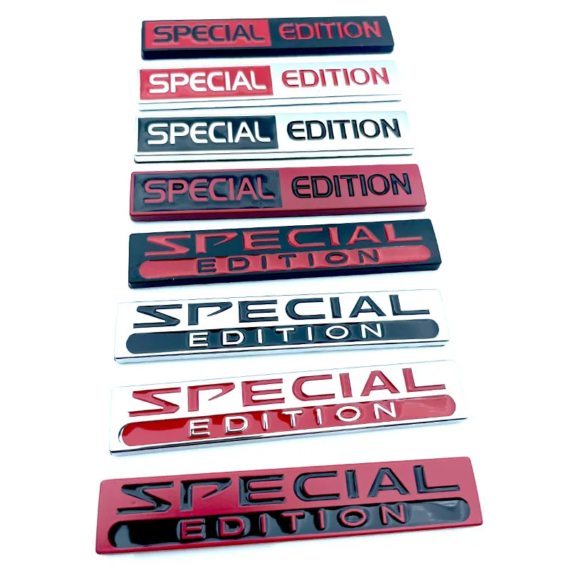 

Special Edition Emblem Badge Auto Racing Sport Adhesive Emblem Rear Trunk Badge 3D Metal Nameplate Logo Car Body Decoration