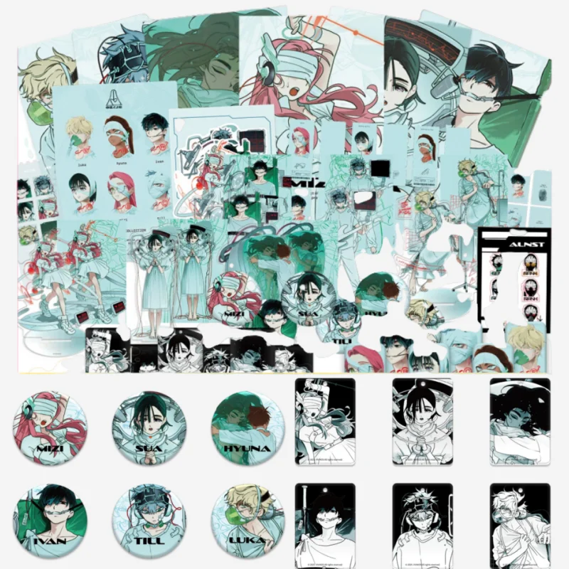 

Оригинальный Alien Stage ANAKT GARDEN COLLEGION, металлический значок, медицинская ручка, подарочная коробка, акриловый брелок, наклейки, анимационные производные