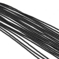 2x4mm Black Agate Beads Cylindrical Natural Stone Loose Spacer Beads for Jewelry Making DIY Necklace Accessories Crafts 38cm