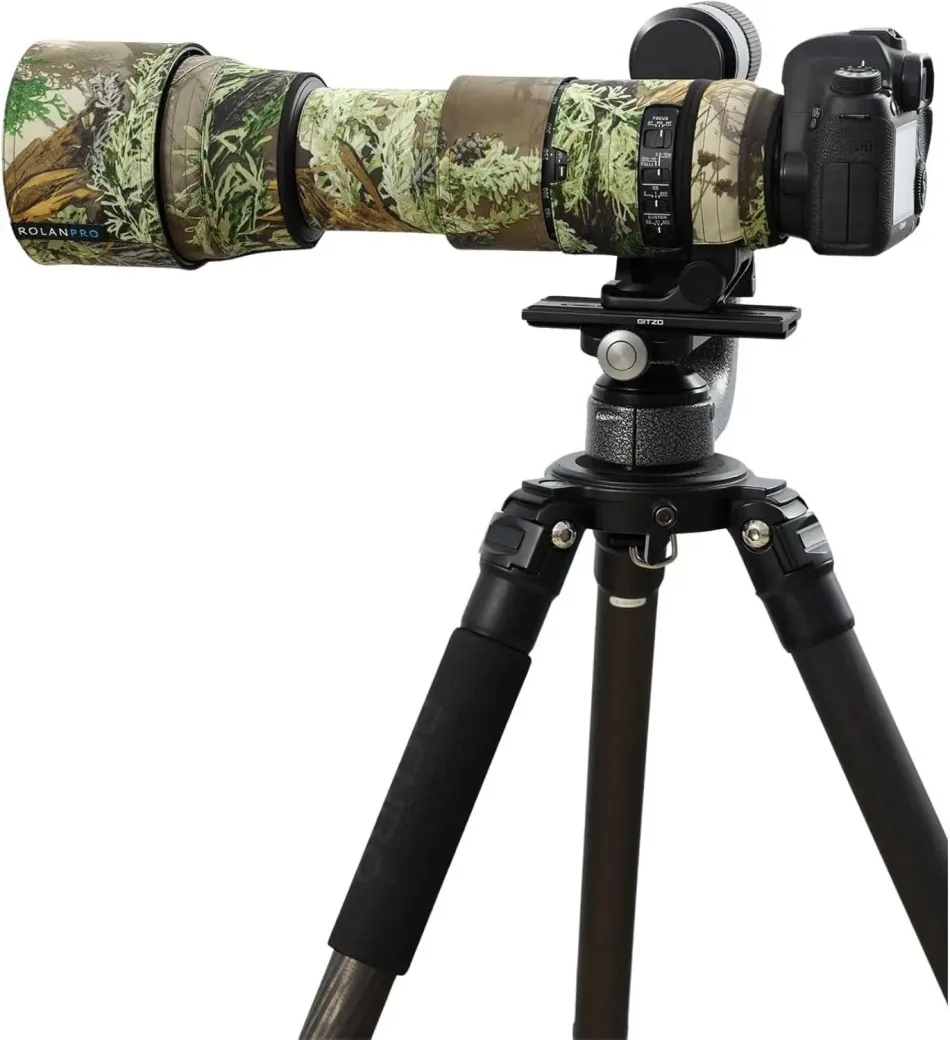 ROLANPRO Waterproof Lens Camo Coat for Sigma 150-600mm F5-6.3 DG OS HSM Sports For Canon or Nikon mount Protective Sleeve Case