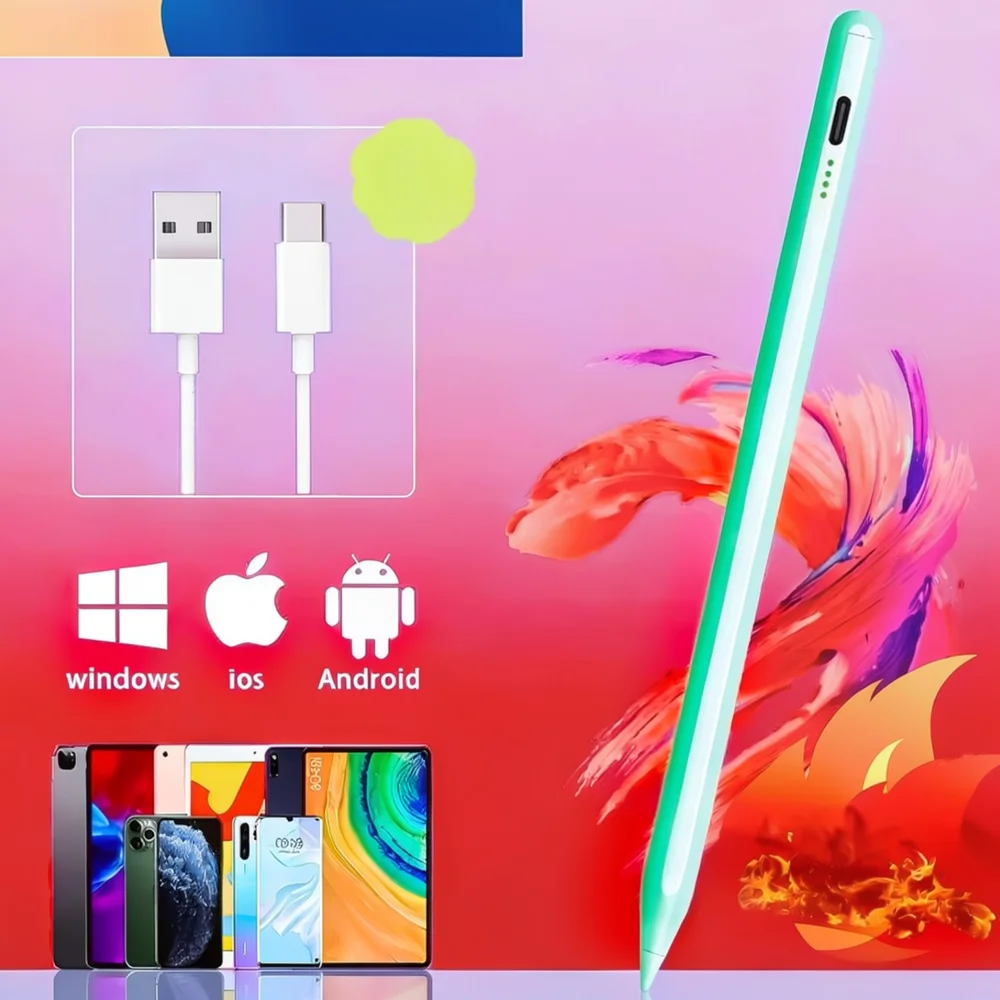 Magnetic Active Stylus For For IPad Android Tablets Smooth Precise Drawing Pencil Capacitive Touch Screen Writing Tool Pen