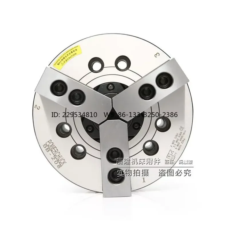 Hollow Hydraulic Power Chuck for Taiwan Standard Machines 5 6 8 10 12 Inches Steel Body Hollow