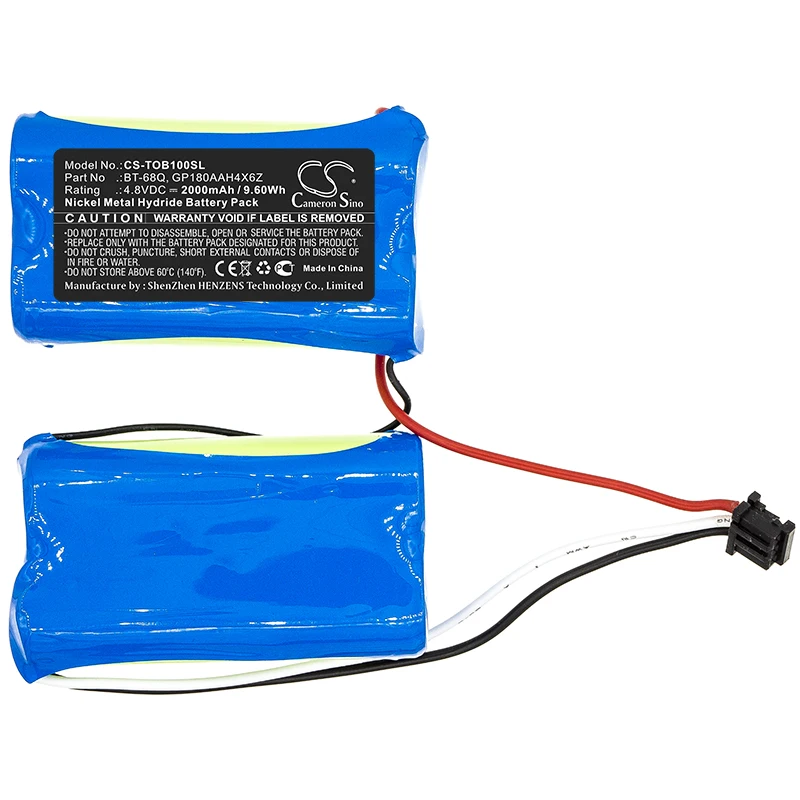 Cameron Sino 2000mAh Battery For Topcon BT-68Q  GP180AAH4X6Z  LS-B110  LS-B110W  LS-B100 Machine Control Laser