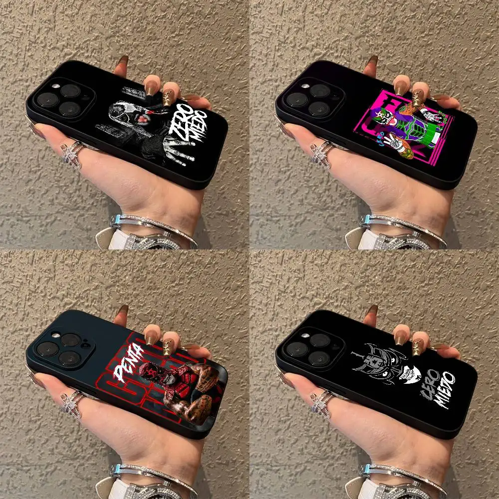 

P-Penta Zero Miedo Phone Case For iPhone 17,16,15,14,13,12,Pro,Max,Plus,E,SE4,Air,Mini Black Soft Box
