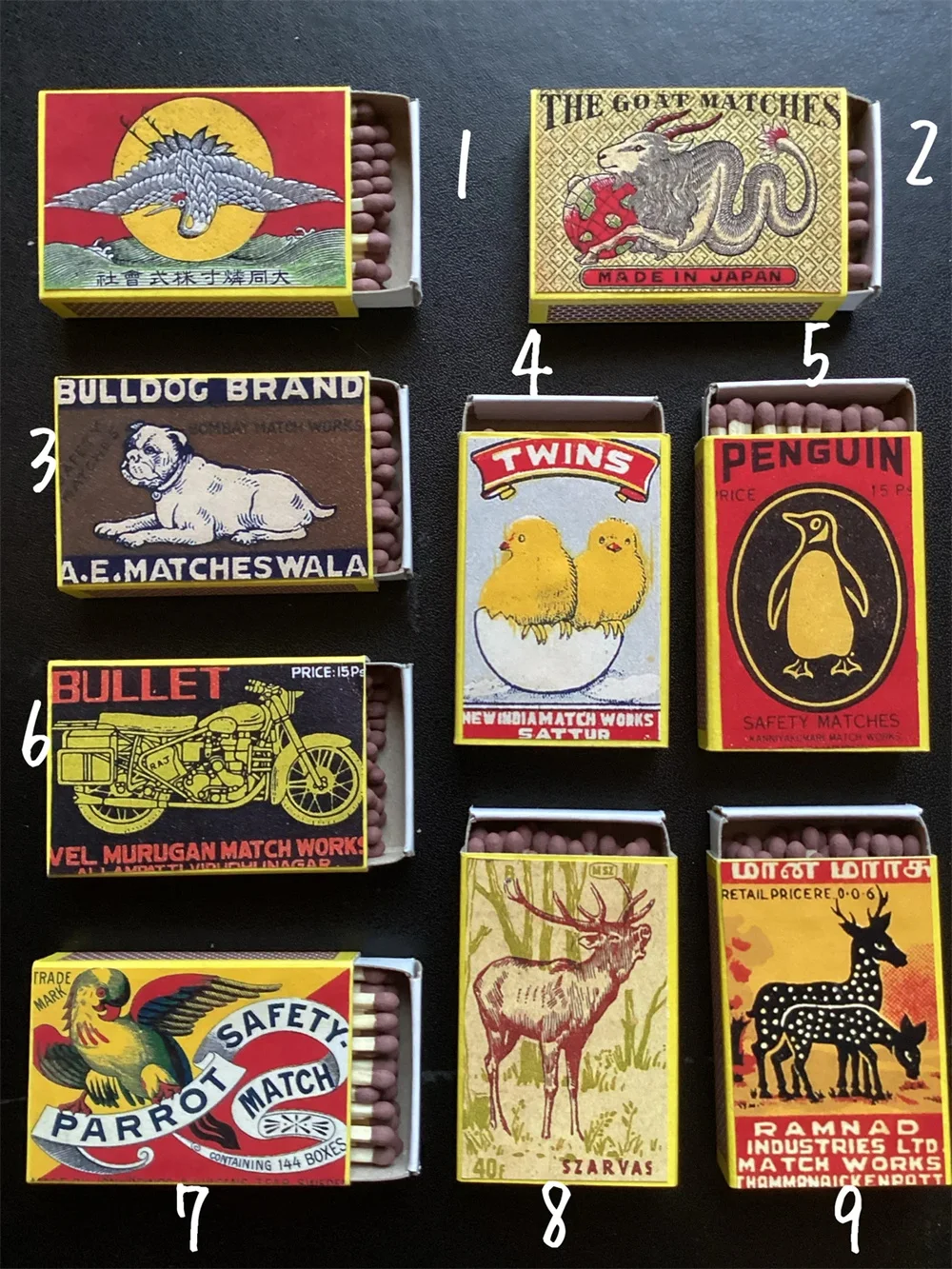 Vintage Matchboxes,Matchbox collection s,Candle gifts,Matchboxes,Matchstick gifts,Matchbox holder,Dog matchboxes,Animal marches