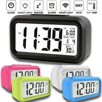 1PC LED digital alarm clock backlight time calendar desktop multifunctional electronic desk clock student bedside alarm clock