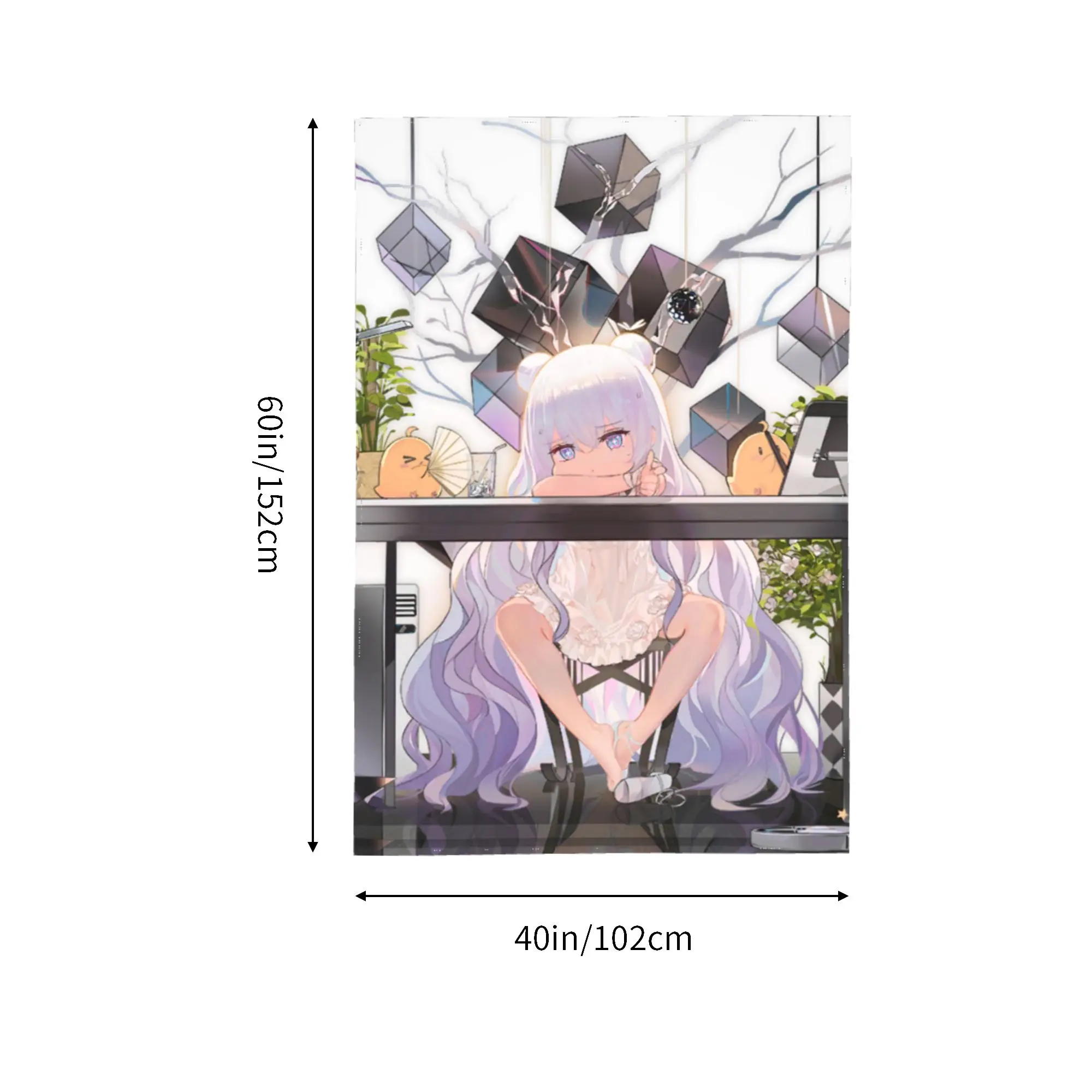 Cute Anime Girls Tapestry Manga Poster Wall Hanging Hippie Room Decor Azur Lane Wall Tapestry Bedroom Background Home Decoration