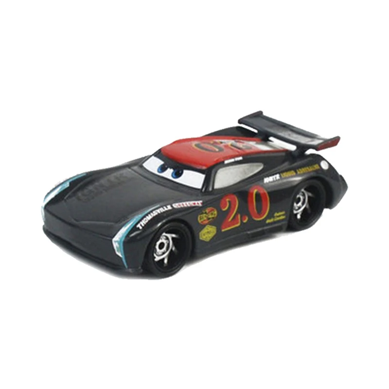 Disney-coches Pixar Cars 3 2 Lightning McQueen Mater Chick Hicks Sheriff 1:55, vehículo fundido a presión, coche de aleación de Metal, juguetes para