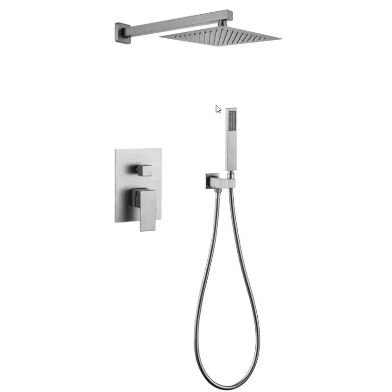 Rain Shower Set Gold Color Bath Mixer for Shower Bathroom Tap Brass Bath Shower Faucet