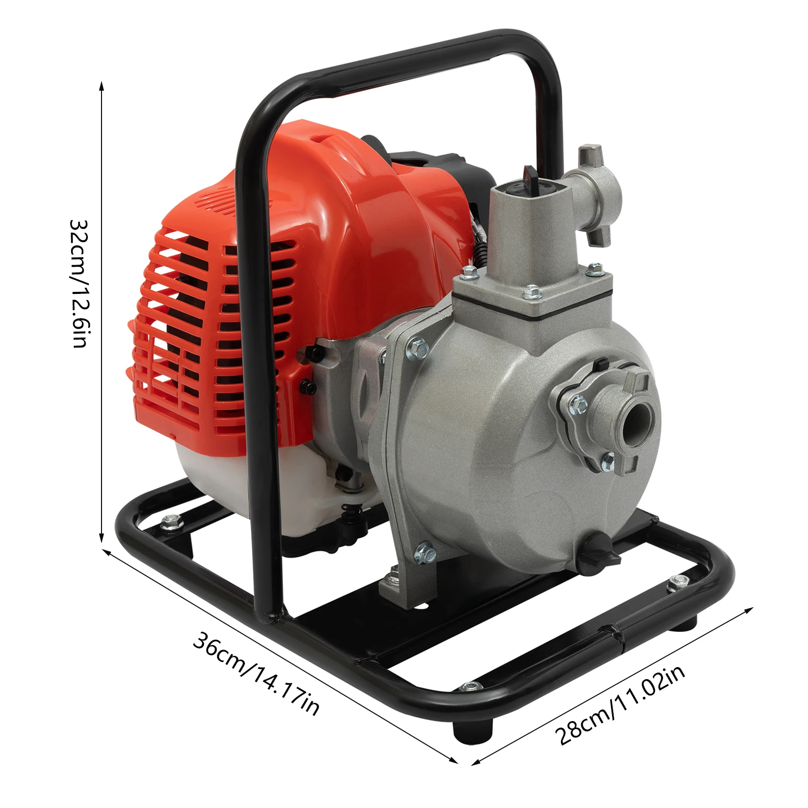 Water Pump Anti-Rust Air-Cooled 1inch Gas-Powered Power Multi-function Equipment for Firefighting and Fishpond Aquaculture