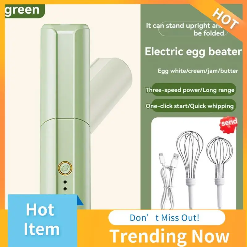 

A69X-Handheld Egg Beater Automatic Cream Milk Frother 3-Speed Adjustable For Cream Baking Cakes