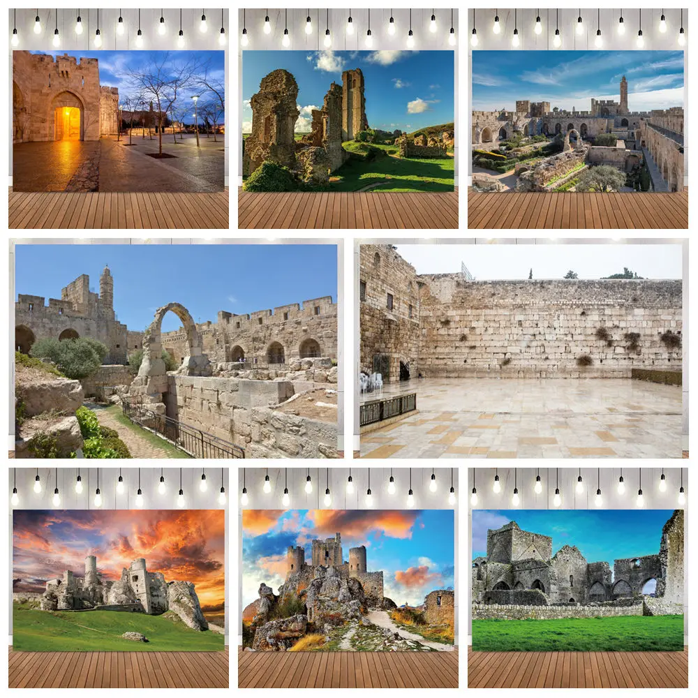 

Иерусалим Древние Руины Историческое Здание Фото Фон Святой Город Пейзаж Портретная съемка Домашний Декор Фотография Фон