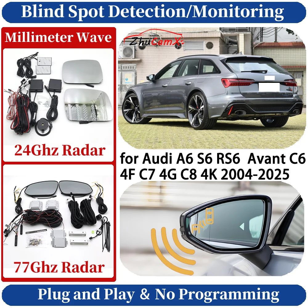 

Blind Spot Monitoring/Detection for Audi A6 S6 RS6 Avant C6 4F C7 4G C8 4K Side Assist Lane Change Assist Night Driving System