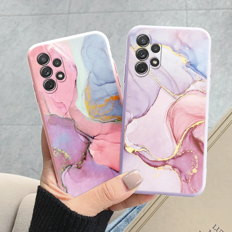 Case For Samsung Galaxy A32 4G A 32 5G A22 A10 A31 Cover Protective TPU Fundas Fashion Marble Stone Texture Coque Capa Shell