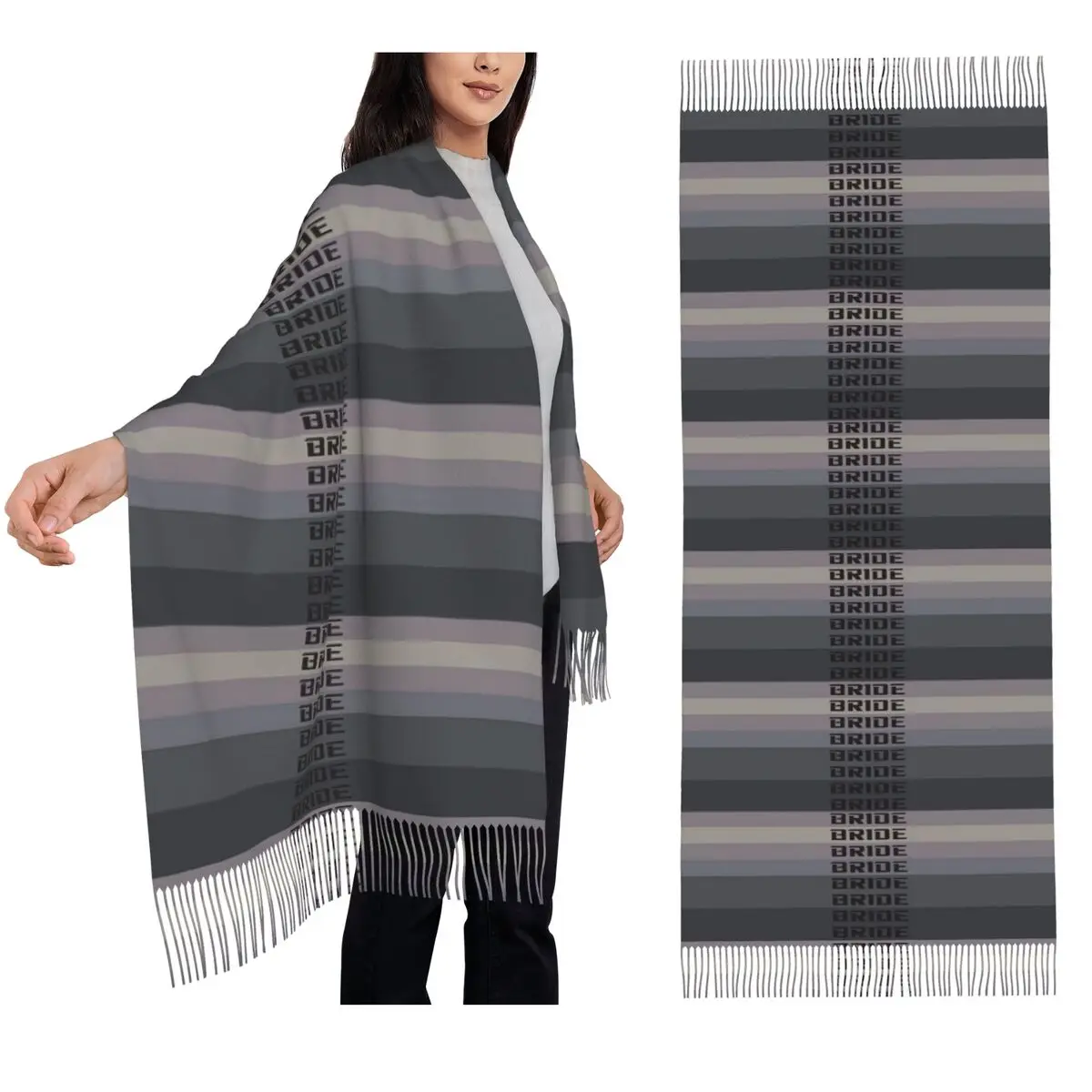 

Шарф из материала Jdm для невесты, шарфы с кисточками для женщин, мягкие теплые шали и накидки, большая осенне-зимняя шаль