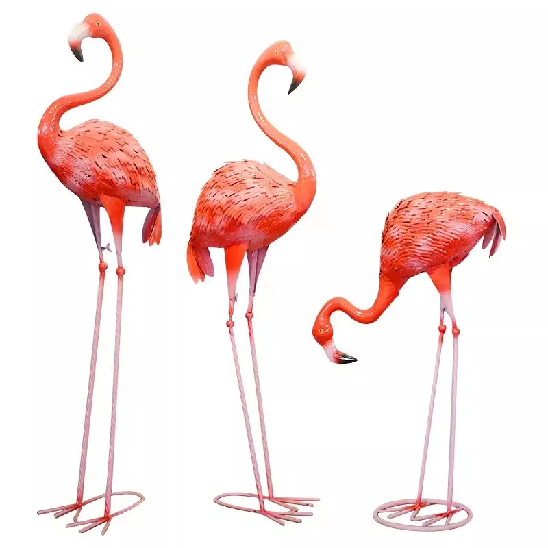 

Iron Art Flamingo Model Ornaments, Clothing Showcase Shopping Mall Wedding Decoration Ornaments