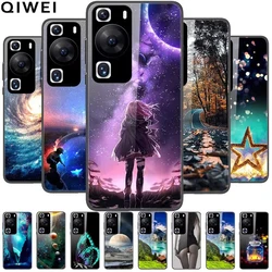 For Huawei P60 Case Tempered Glass Fashion Hard Phone Covers for Huawei P60 Pro Back Shell Protective Capas P 60 / P60Pro Coques