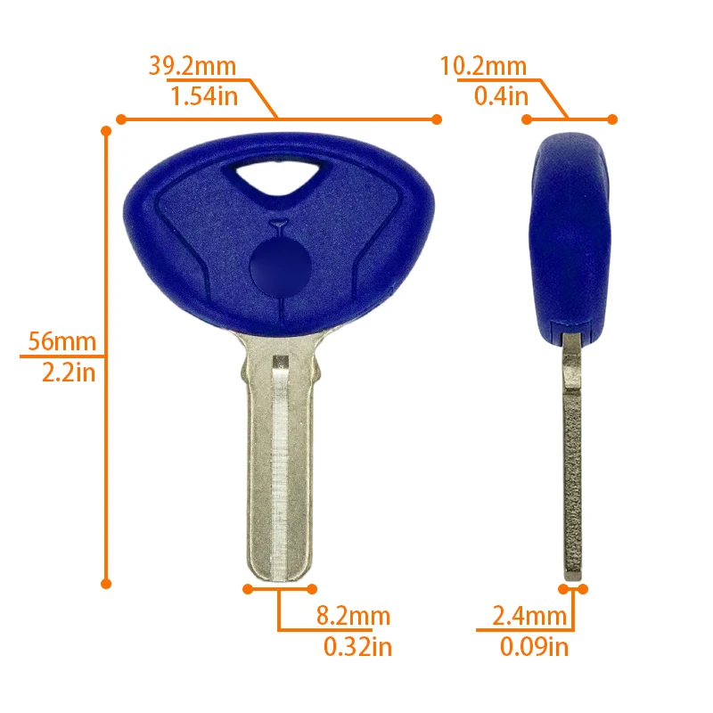New Blank Uncut Motorcycle Key Transponder ID46 For BMW F650GS F800GS S1000RR F650 F800 R1200 R1150 R ST RT GT K1200R K1300GT
