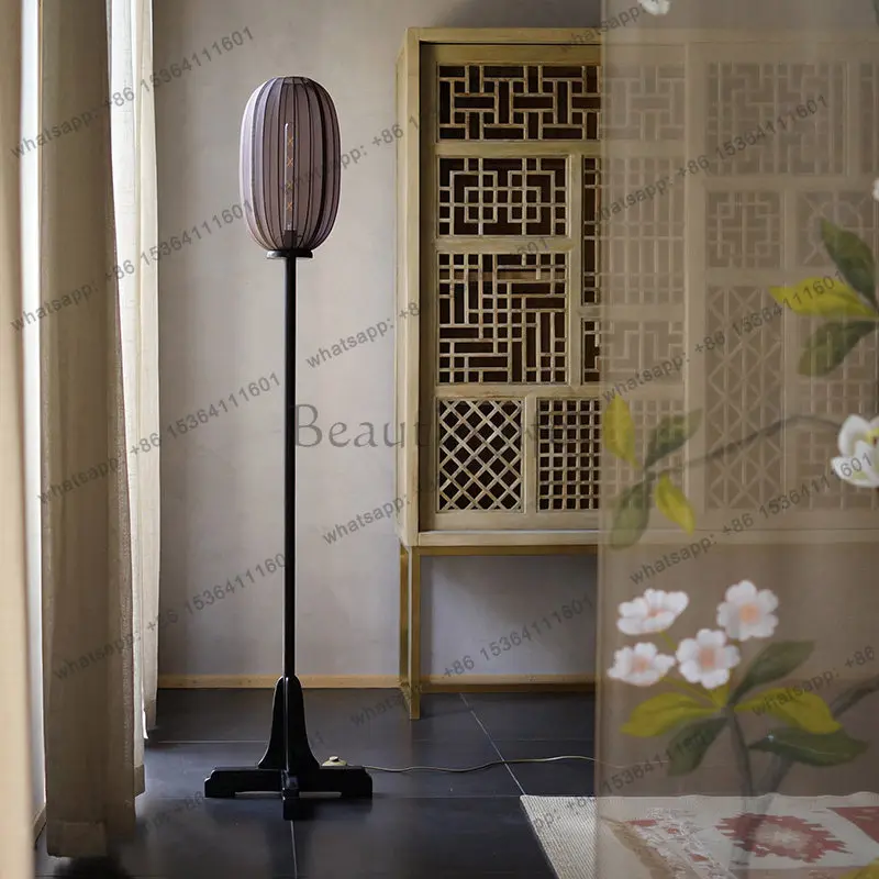 Factory Direct Wabi-sabi Wind Zen Bedside Living Room Designer Study Retro Floor-to-ceiling Ornament Bedroom New Chinese Style