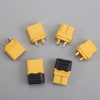 5/10 Pair XT60 Upgrade Connectors, XT60H Male Female Bullet Connectors Plugs with Sheath for Lithium Battery RC Planes Car