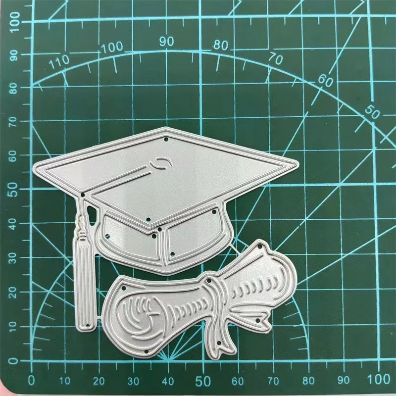 Graduation Doctoral Cap Cutting Dies Scrapbooking Carbon Steel Embossing Engraving Cutting Knife Mold DIY Handmade Knife Mold