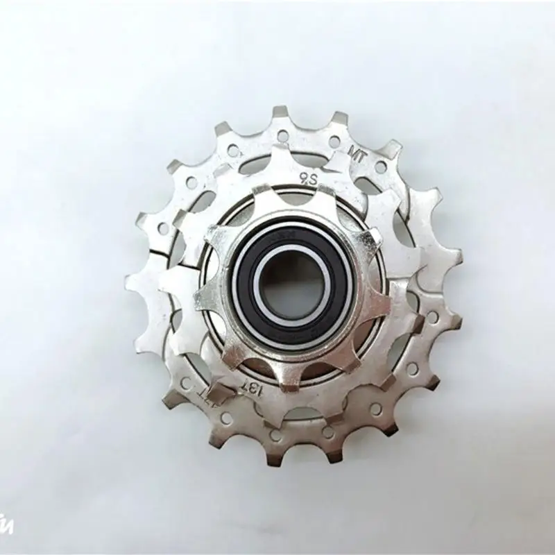 C4DE 3 Speed Cassette Sprocket 9-13-17T Light Weight Bicycles Freewheel Replacement Road Bike Cassette Easy to Install