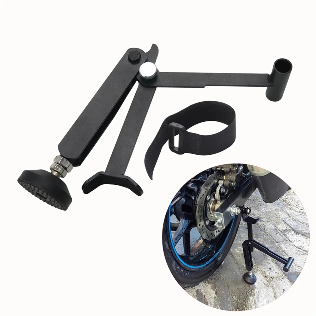 

Motorcycle Folding Lifting Support Frame Foldable Lift Stand Stable Crane Frame for Motorcycle with Upgraded Armrest
