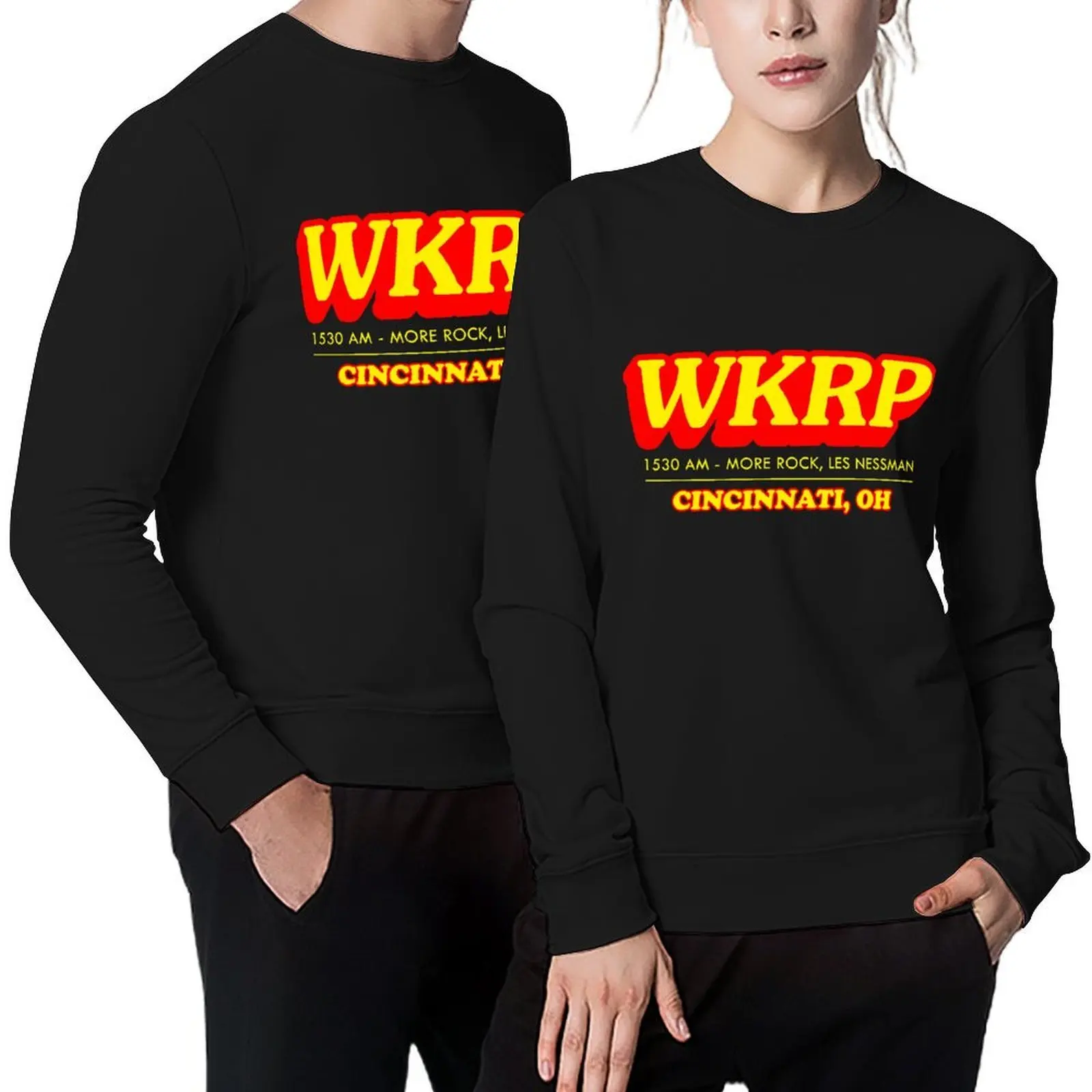 

Wkrp logo classic t shirt Pullover fashion men korean autumn clothes aesthetic clothing autumn jacket men autumn sweatshirt