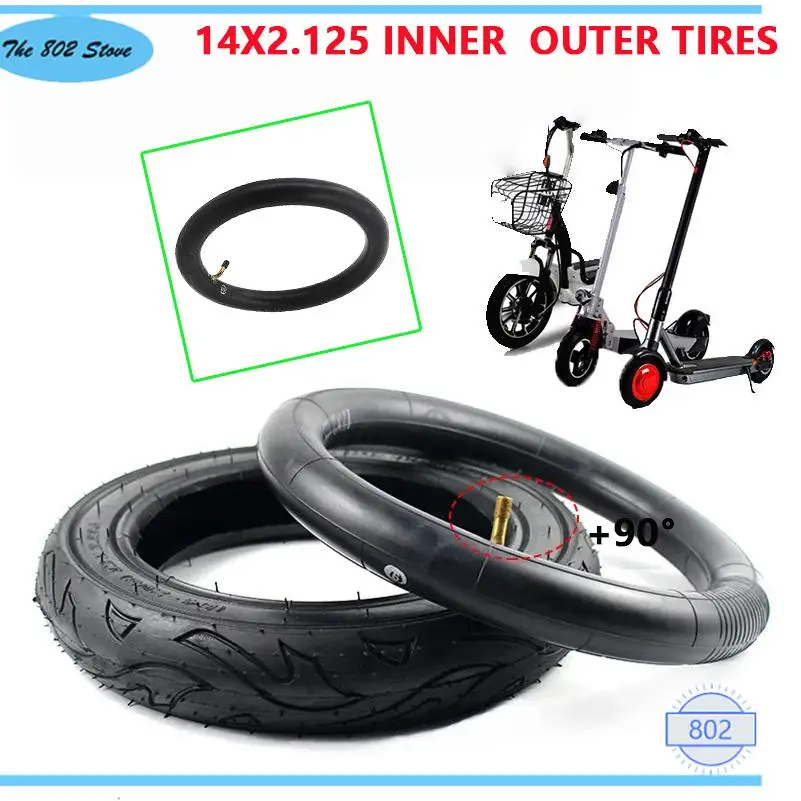 14x2.125 outer Tyre 14*2.125 Thickened Explosion-proof Tire for Folding Electric Bicycle E-bike Accessories
