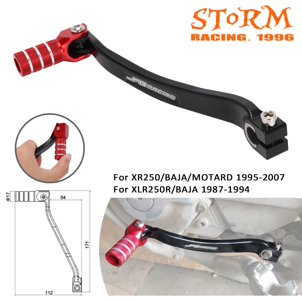 Motorcycle Accessories Foot Pegs Gear Shift Lever Aluminum For HONDA XR250/BAJA/MOTARD 1995-2007 XLR250R/BAJA 1987-1994