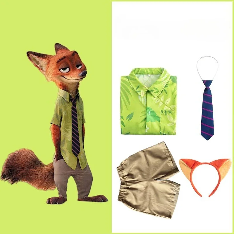 2026New Zootopia Nick Fox Clothes Coswear Children's Boys Pe
