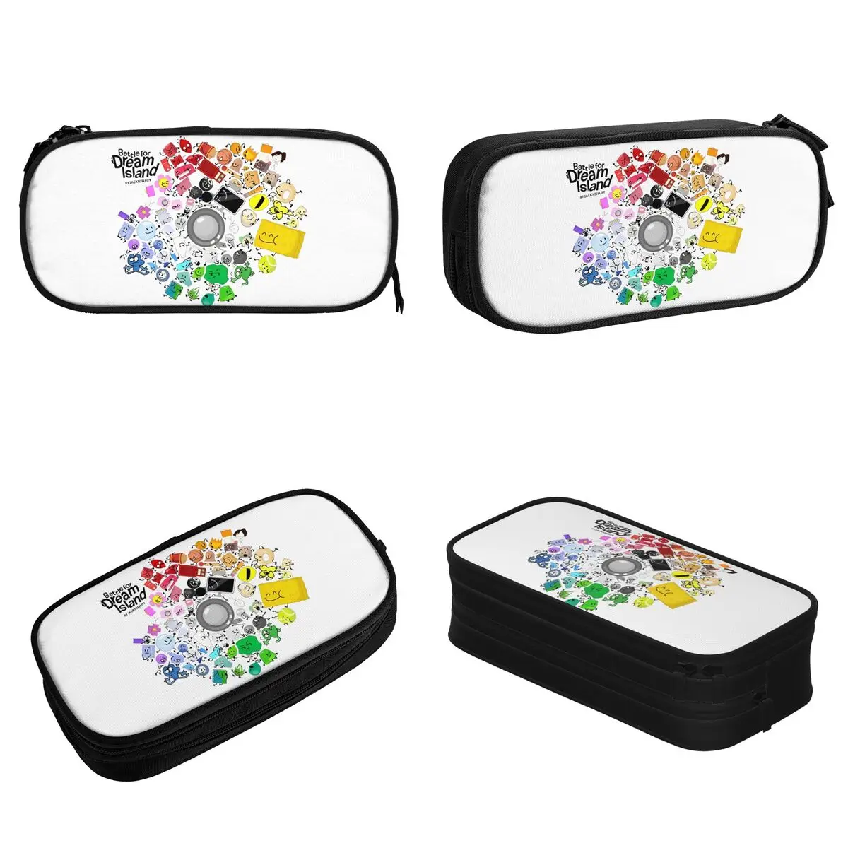 BFDI Inanimate Insanity Cartoon Pencil Case Battle for Dream Island Pencilcases Pen Box for Student Bag Students School