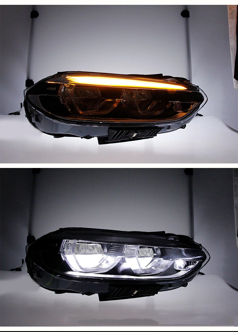 LED Daytime Running Lights Car Headlights Assembly Head Lamp For Bmw 1 Series F52 2016-2020 Dynamic Streamer Turn Signal