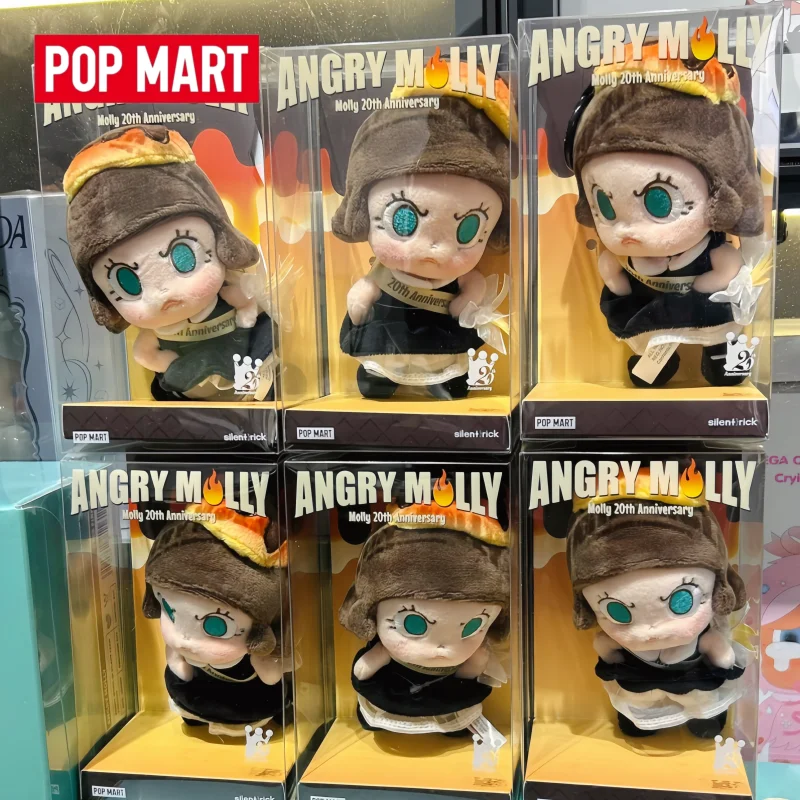 

Hot Selling Genuine In Stock Popmart Angry Molly 20th Anniversary Series Limited Edition Figurines Ornaments Collectibles Gifts
