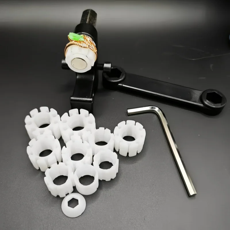 

New Ring Holder Clamp - Hemispherical Fixture for Micro-Pavé Ring Setting & Jewelry Mounting Work