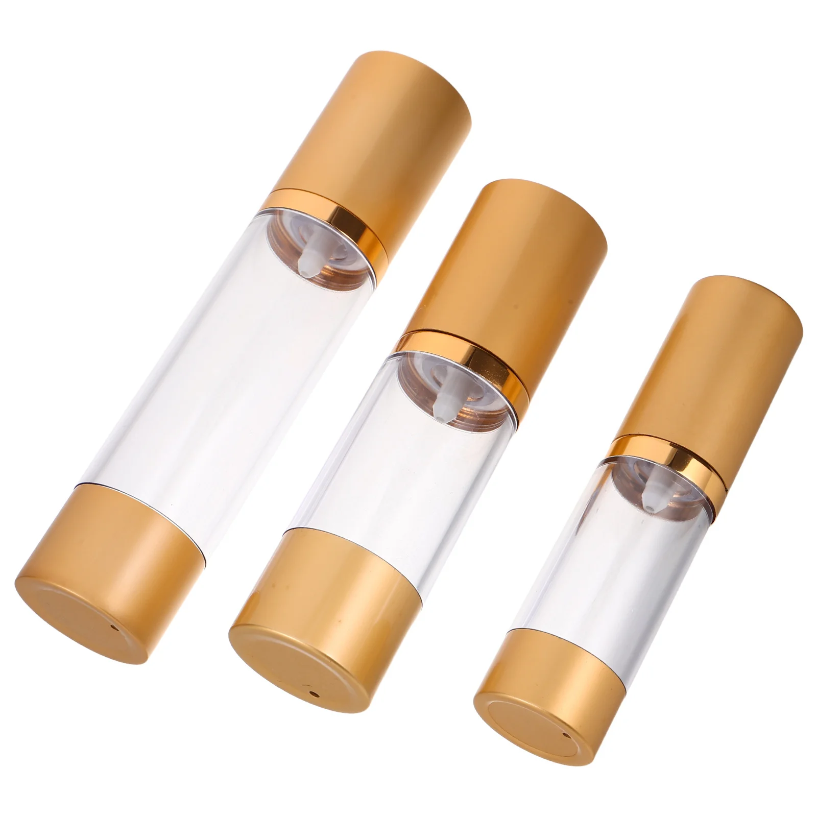 3 قطعة زجاجة مفرغة مضخة بدون هواء إعادة الملء حاويات السفر 15 مللي 30 مللي 50 مللي غسول موزع كريم وجه الأساس التعبئة الفرعية #5