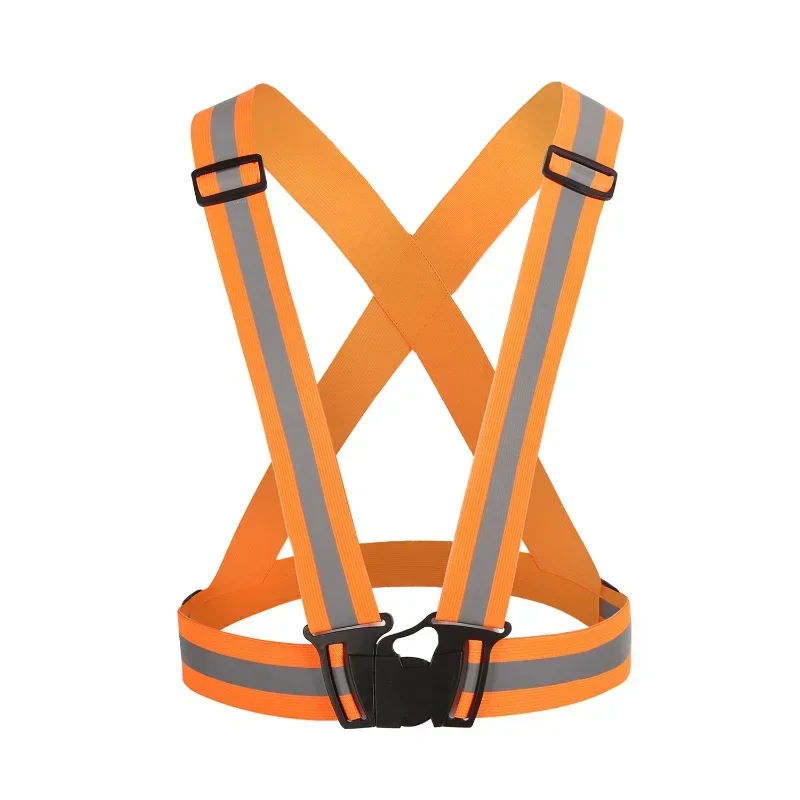 

Reflective Safety Jacket, High Visibility Reflective Vest, Reflective Straps for Night Work, Security, Running, Cycling Safety