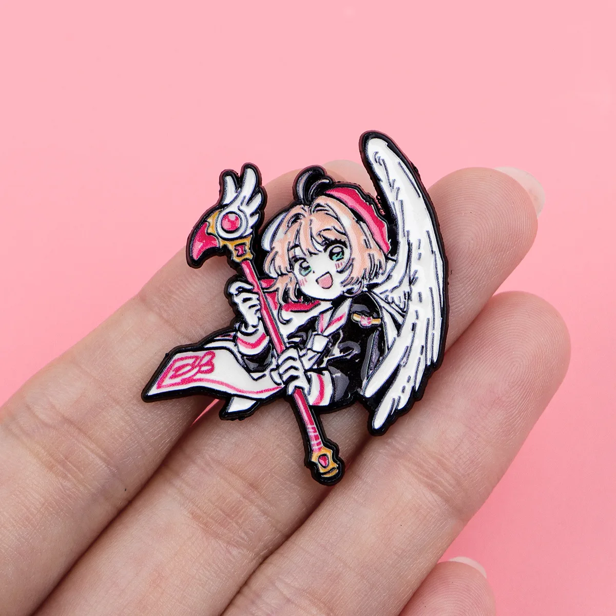 Anime Cardcaptor Sakura Figures Brooch Metal Badge Backpack Hat Lapel Pins Accessories Decorative Props Gift