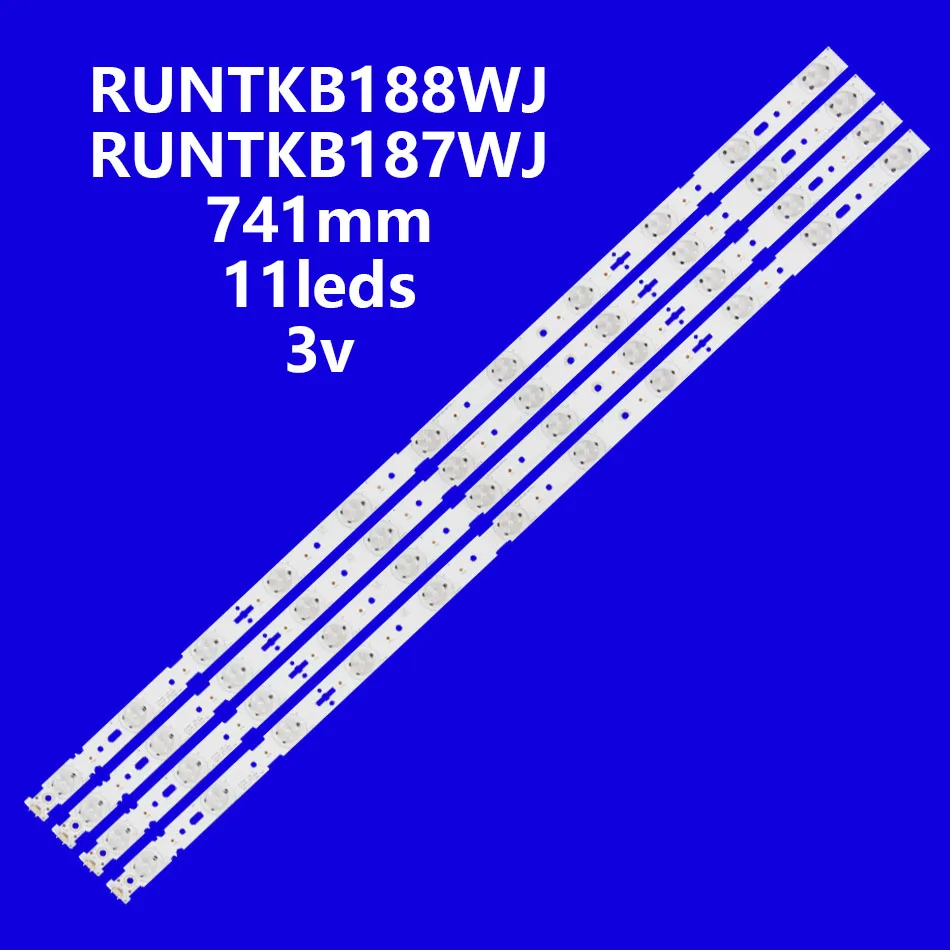 

LED Backlight strip For RUNTKB187WJ LC39LE155M ZZ03712WCA007221A6 A PPMP V5.0 Pitch 69.2mm 39inch 11Series RUNTKB188WJ 11lamps