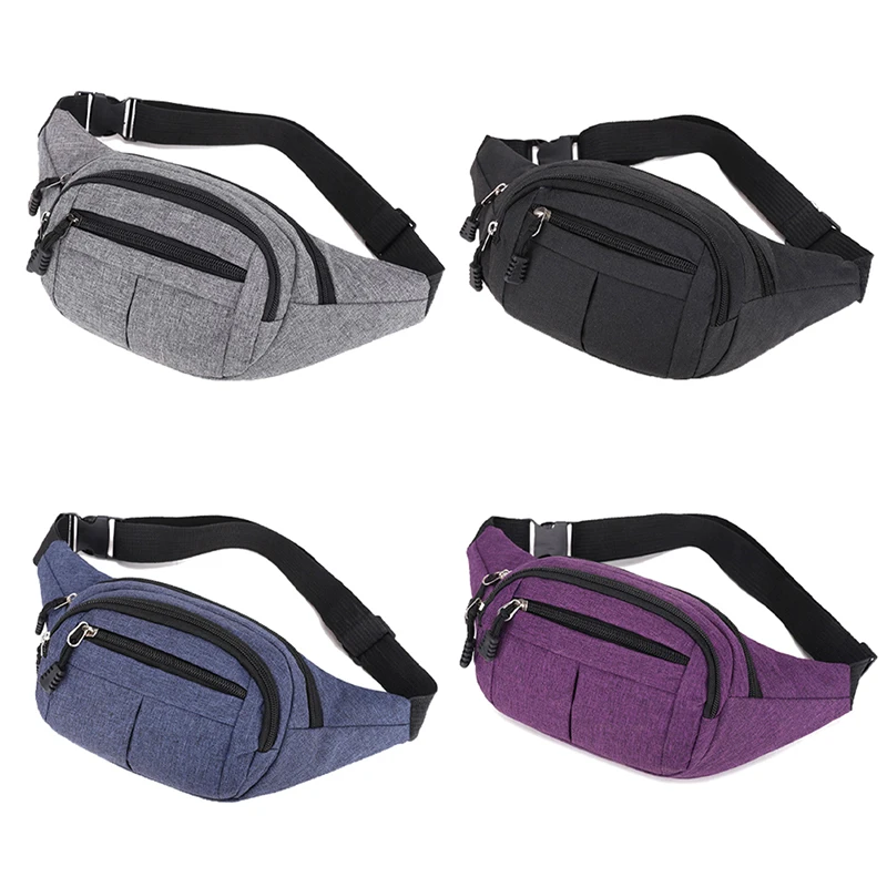 New Men's Waist Pack Nylon Sport Fanny Bags Boy Drop Leg Bags Hip Bum Belt Bag Travel Riding Motorcycle Crossbody Purse Pouch