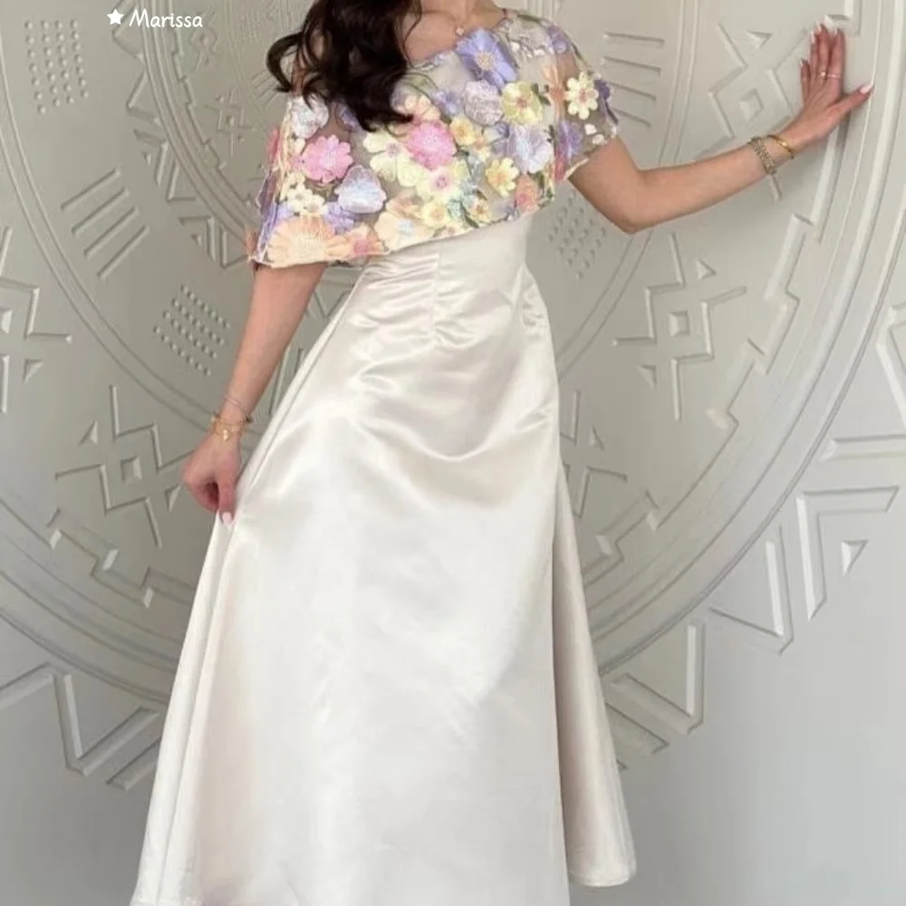 Marissa Line A Gala Dress Women Evening Dress Woman Applique Elegant Women's Dresses for Wedding Party Custom Made Off-shoulder