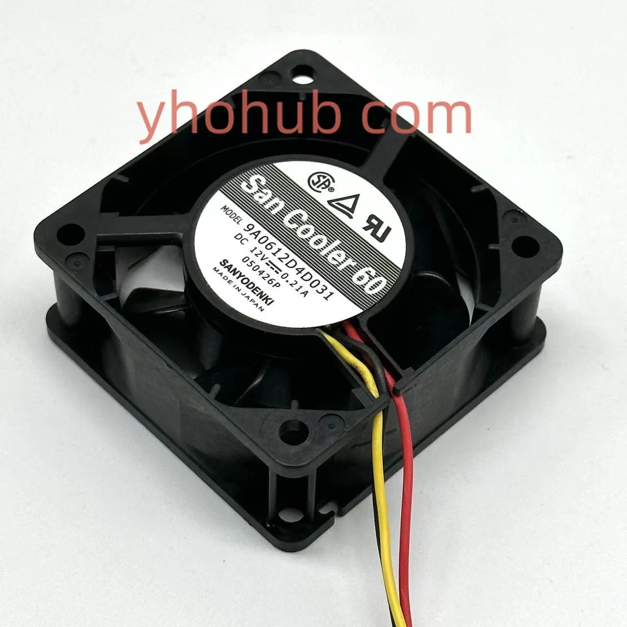 

SANYO DENKI 9A0612D4D031 DC 12V 0.21A 60x60x25mm Server Cooling Fan