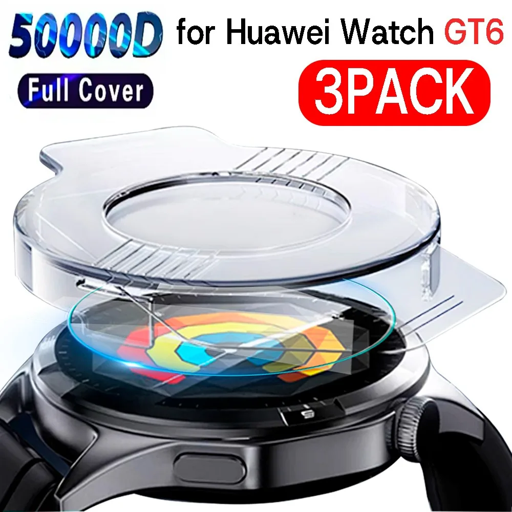 

Простая установка закаленного стекла для Huawei Watch GT6 41 мм/46 мм, коробка для установки без пыли, защитная пленка HD для Huawei Watch GT6 Pro