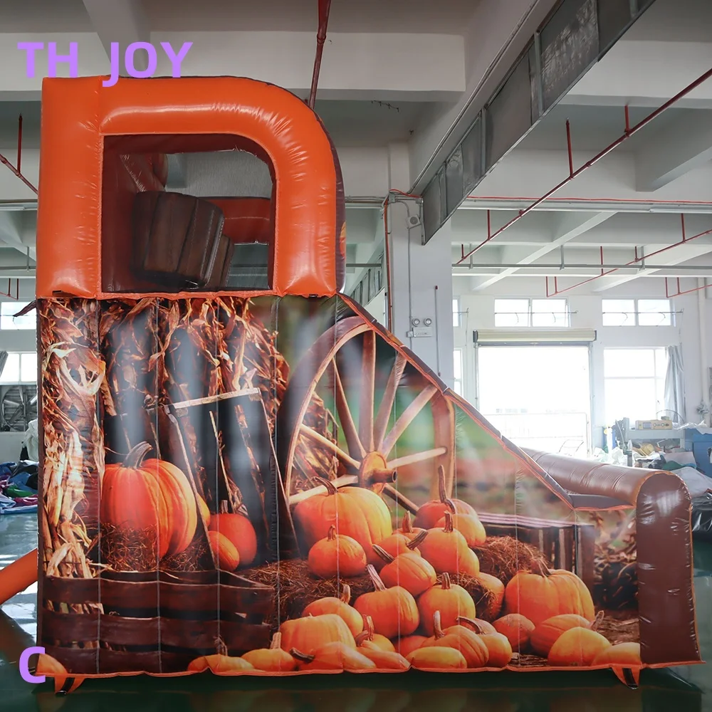 速い航空便による玄関先配送、大人と子供向けのハロウィン用空気注入式パンプキン投げゲーム、バスケットボールフープゲーム