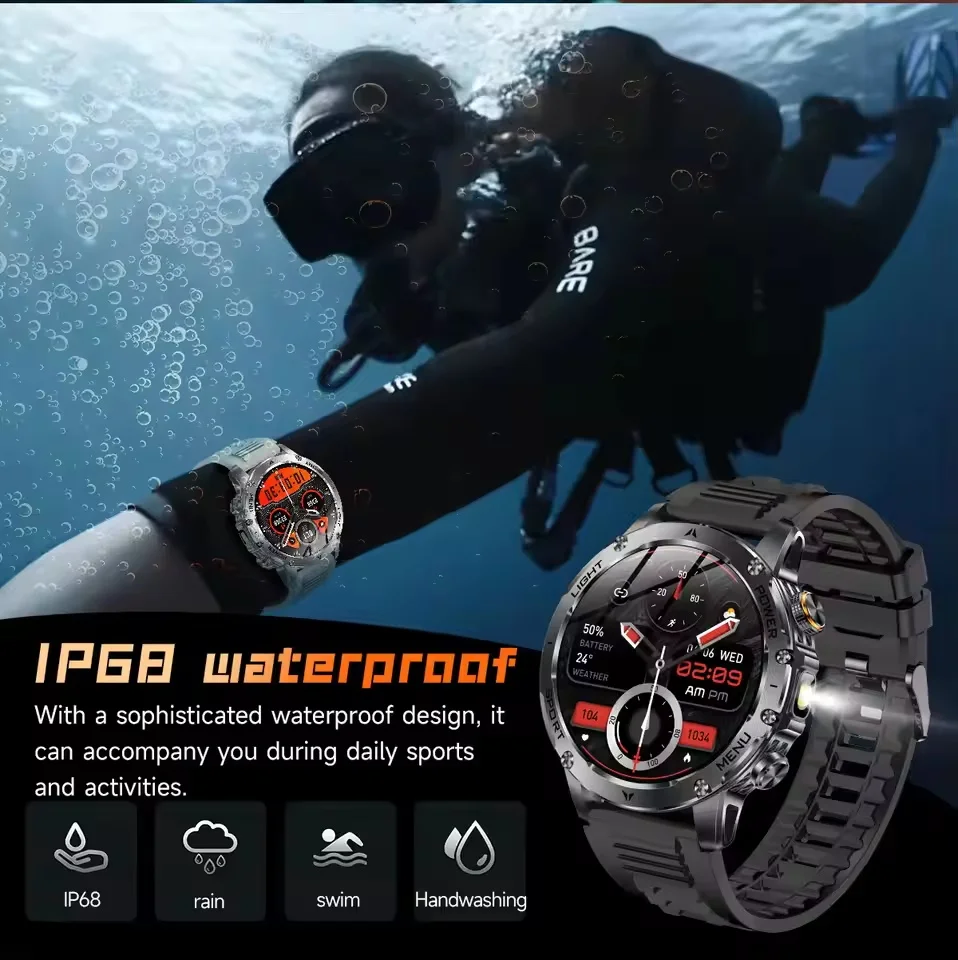 Upgraded Version 1000mAh Super Capacity fast Charg Battery Smart Watch 1.7-inch Screen BT Call IP68 Waterproof Smart Watch Sport