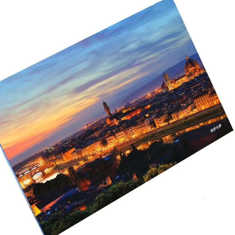 6 Vellen/Set Neem Een Reis Naar Firenze Ansichtkaart INS Stijl Wenskaart Verjaardag Briefkaart Gift Wenskaart Bericht muursticker Kaart